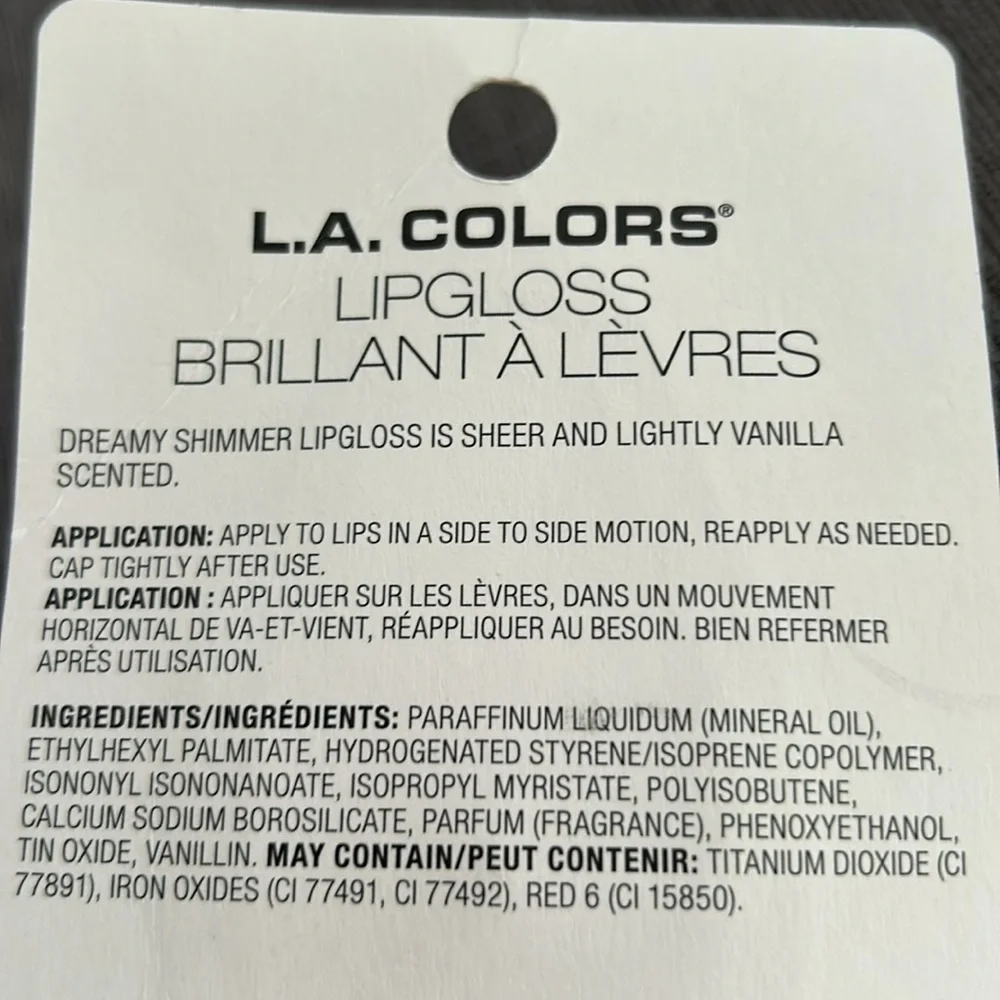 LA COLORS Shimmer Lip gloss Ice cream C68826 frosted